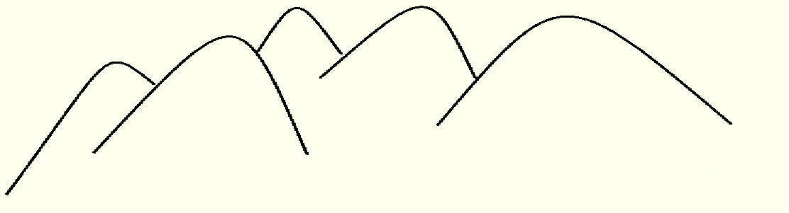 desenho de montanhas